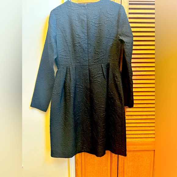Marisfrolg size 40 (US 8-10) black textured brocade dress - Picture 2 of 8